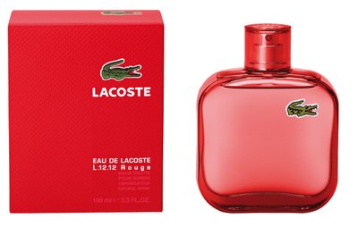 Чоловіча туалетна вода Lacoste L. 12.12. Red for men (сміливий, харизмотичный, пульсуючий життям аромат) 32684881 фото