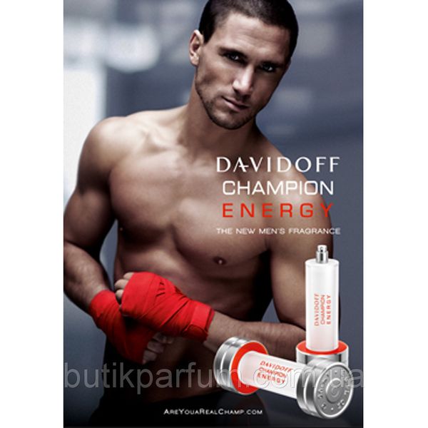 Davidoff Champion Energy 90ml edt (мужній, енергійний, підбадьорливий аромат для чемпіонів) 46813847 фото