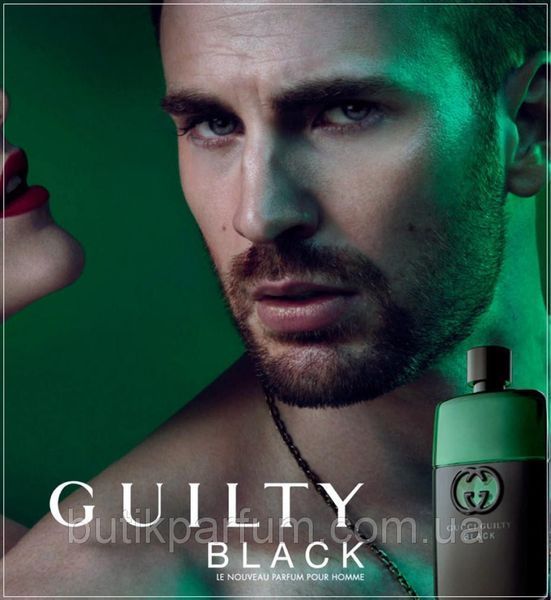 Guсci Guilty Вlack Roig Номме edt 50ml (чуттєвий, зухвалий, сміливий, провокаційний) 74652380 фото
