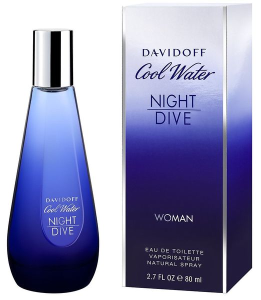 Davidoff Cool Water Night Dive Woman 80ml edt Давидофф Кул Вотер Найт Дайв Вумен 539857700 фото