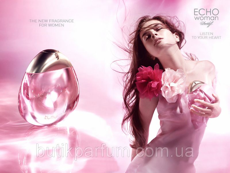 Davidoff Echo Woman 100ml edp (женственный, нежный, игривый, романтический) 46707660 фото