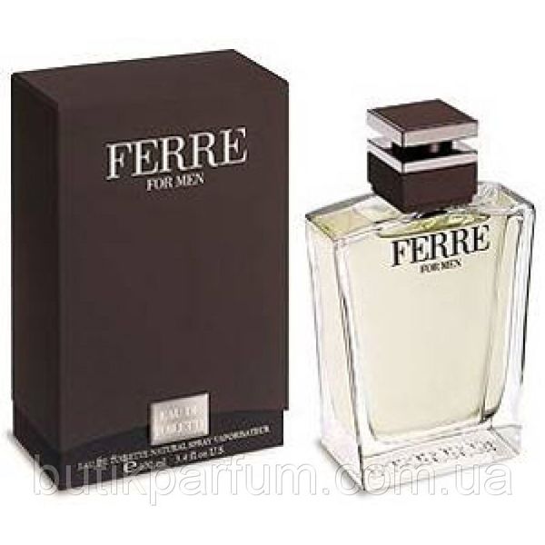 Мужской парфюм Ferre For Men 100ml edt (элегантный, мужественный, харизматичный, обольстительный) 48366701 фото