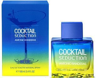 Antonio Banderas Cocktail Blue Seduction Men 100ml edt (парфюм, пронизанный электрическими зарядами свежести) 1501668899 фото