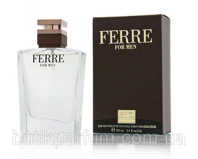 Чоловічий парфум Ferre For Men edt 100ml (елегантний, мужній, харизматичний, звабливий) 1501668961 фото